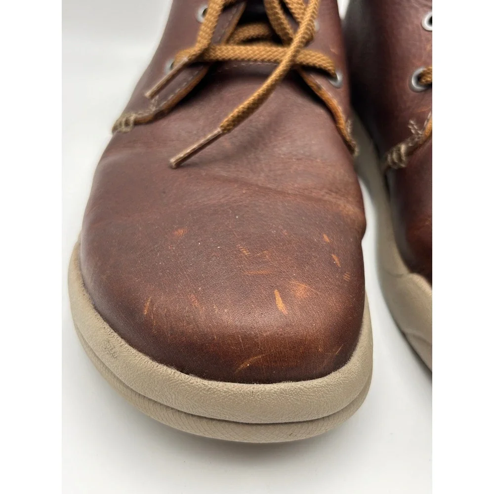 Clarks Collection Extreme Comfort Brown Leather Chukka Boots Mens 9.5